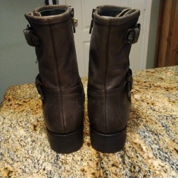 Alberto Fermani Grey Leather Moto Motorcycle Riding Boots SZ US 9 EU 39.5 - Picture 9 of 15